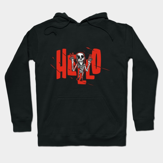 Funny Parody | Skeleton's Hello | For Men's wear Hoodie by Whatastory